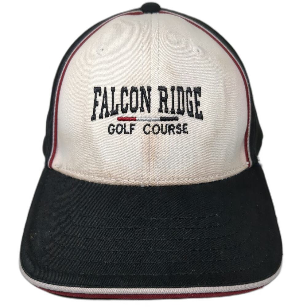 American Dry Goods Baseball Cap Black One Size Falcon Ridge Golf Course Hat